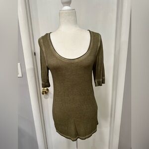Olive Green Women's Tie Dye T Shirt By Banana Republic